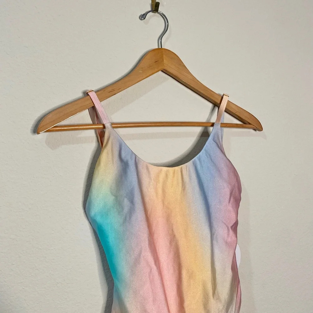 NWT PQ Swim Golden Hour Scoop One Piece Multicolor Swimsuit - Picture 6 of 11